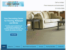 Tablet Screenshot of carpetspectrum.com